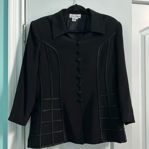 Liz Elana blazer. Black. Size 14.